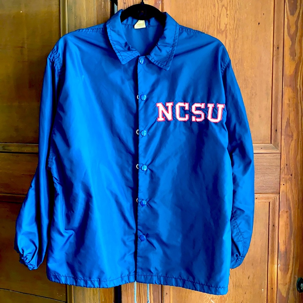 Vintage NC State University nylon jacket.